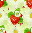 Strawberries Background (seamless tile)