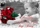 a friendship rosa from me to you - hugs jenny