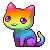 Rainbow cat