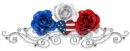 USA roses n heart
