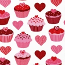 Cupcakes and Hearts