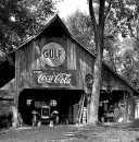 Coca Cola wall on Barn