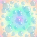 Rainbow bubble background