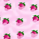 Strawberries and cream background