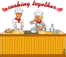 Cooking together