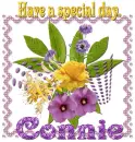Flowers in polka dots- Connie