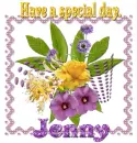 Flowers in polka dots-Jenny
