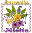 Flowers in polka dots- Mietta
