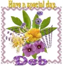 Flowers in polka dots- Deb