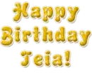 Happy Birthday Teia