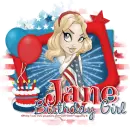 4th of July Birthday-Jane