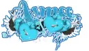 Asma w/ blue hearts