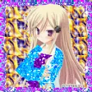 Blonde anime girl