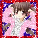 Anime girl with headphones