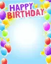 Birthday Balloons - background