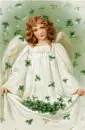 Shamrock Vintage Girl - background