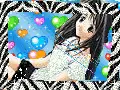 Anime girl with black hair