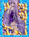Anime girl with purple hair