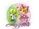 Aggela w/ froggie&piggie