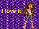 I love it text