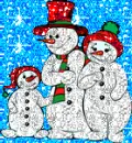 3 snowmen