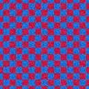 Red and blue background
