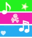 Pink Green Blue Layout