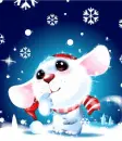Winter Mouse - background - win