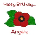 August Birth Flower - Angela - poppy