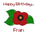 August Birth Flower - Fran