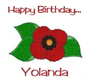 August Birth Flower - Yolanda - poppy