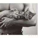 cat in guys hands