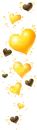Yellow and Brown Hearts 