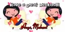 Have A great weekend text with Makani