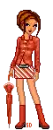 Salmon colored girl