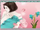 Pink background