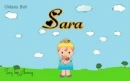 Sara text with cute girl in spring