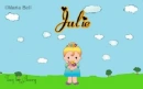 Julie text with girl in spring