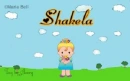 Shakela text with girl in spring