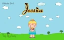 Jessica text with girl in spring