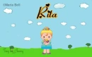 Rita text with girl in spring
