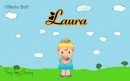 Laura text with girl in spring
