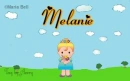 Melanie text with girl in spring