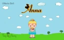 Anna text with girl in spring