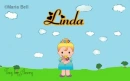 Linda text with girl in spring