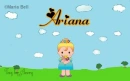 Ariana text with girl in spring