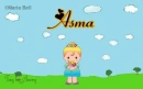 Asma text with girl in spring