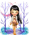 Cute girl in the woods