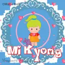 Mi Kyong text with girl with hearts
