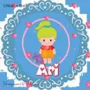 Ari text with girl with hearts
